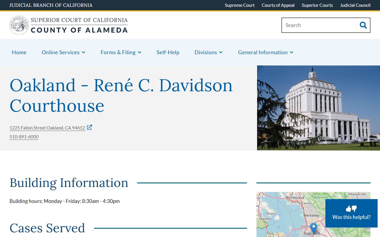 René C. Davidson Courthouse, Alameda County